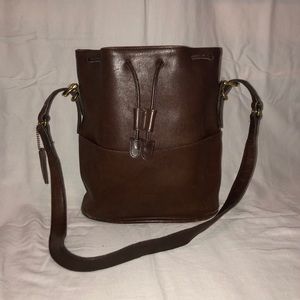Coach leather bucket style bag